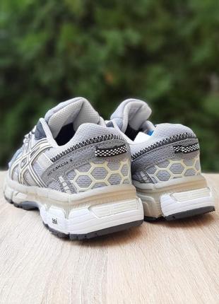 Asics gel-kahana 8 серые с бежевым5 фото