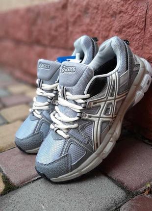 Asics gel-kahana 8 серые с бежевым9 фото