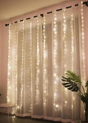 Світлодіодна гірлянда завіса штора 3*3