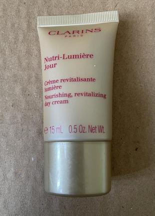 Clarins nutri-lumière day cream денний омолоджувальний крем для обличчя 15ml