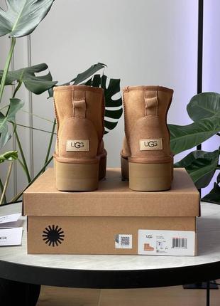 Угги уггі угг Shadow ugg mini platform chestnut3 фото