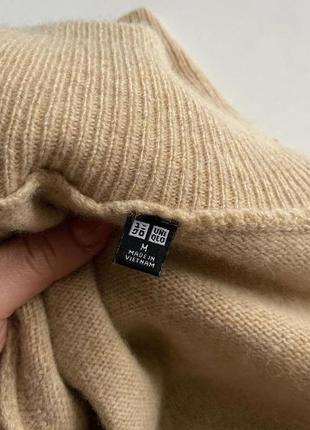 🤎стильный теплый свитер с горлом дорогой бренд uniqlo! 100% мʼягка вовна2 фото