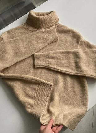 🤎стильный теплый свитер с горлом дорогой бренд uniqlo! 100% мʼягка вовна7 фото