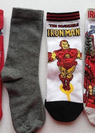 Носки носки набор 4 пары eu 23-26 marvel primark