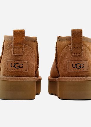 Замшевые угги ugg shoes mini platform brow8 фото