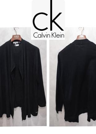 Calvin klein, бездоганный теплый кардиган без застежки премиального брендуз сша.