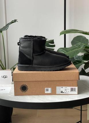 Угги уггі угг ugg classic black leather