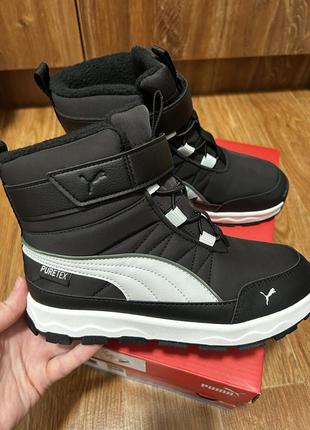 Детские зимние сапоги, ботинки puma (adidas) evolve puretex, размер us 3 (наш 34-34.5)
