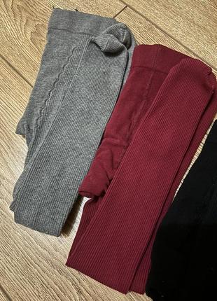 Колготки дитячі в рубчик 3шт hm