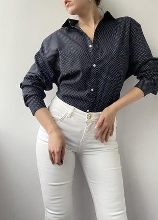 Базовая черная рубашка/рубашка от h&m3 фото