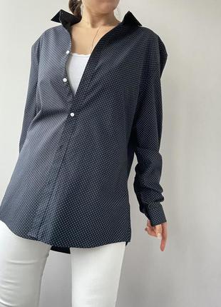 Базовая черная рубашка/рубашка от h&m2 фото