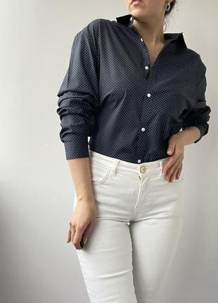 Базовая черная рубашка/рубашка от h&m6 фото