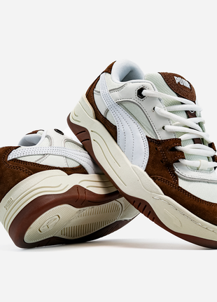 Кроссовки puma 180 white and brown
