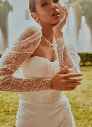 Платье свадебное короткое