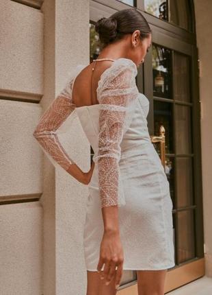 Платье свадебное короткое