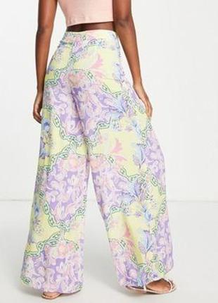 Легкие летние расклешенные брюки с цветочным принтом от asos2 фото
