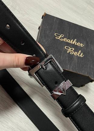 Ремень пояс женский кожаный в стиле guess / ремень пояс жэнский кожа кожаный