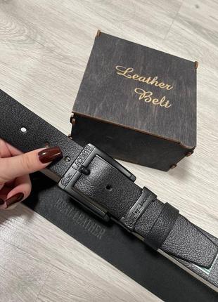 Ремень пояс мужской кожаный в стиле lacoste (+упаковка) / ремень пояс мужественный кожунай в стиле lacoste