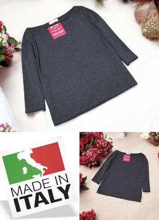 Красивый стильный джемпер с карманами suijo italy этикетка