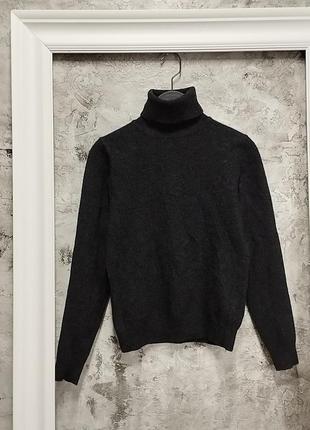 Шерстяной свитер под горло benetton/женский свитер гольф из виргинской шерсти