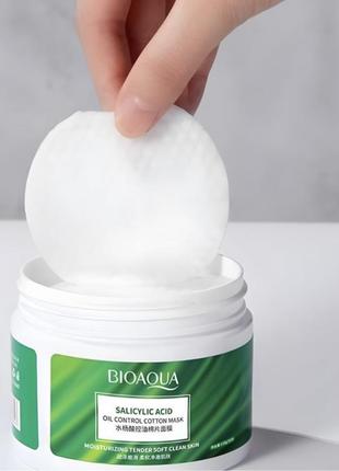 Педи ( диски) з саліциловою кислотою bioaqua salicylic acid acne oil control cotton mask