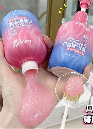 Зубна паста з ароматом жуйки bubble gum toothpaste easylife