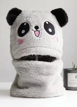 Детский капор, детская шапка с ушками🔥