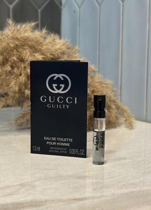 Оригинальный пробник парфюма туалетная вода gucci guilty high homme