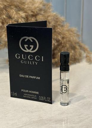 Оригинальный пробник парфюмированная вода gucci guilty high homme eau de parfum
