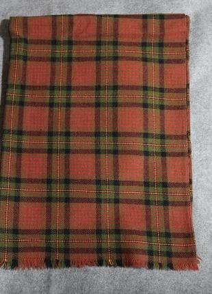 Шарф винтаж шерстяная ткань 140 см х 26 см