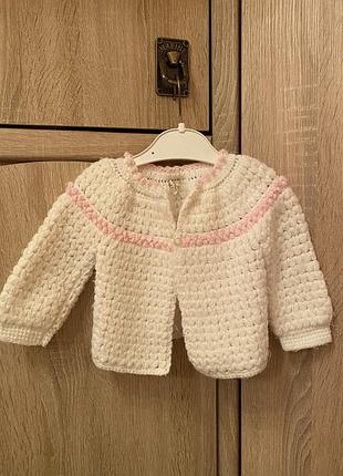 Вязаная кофточка 62р