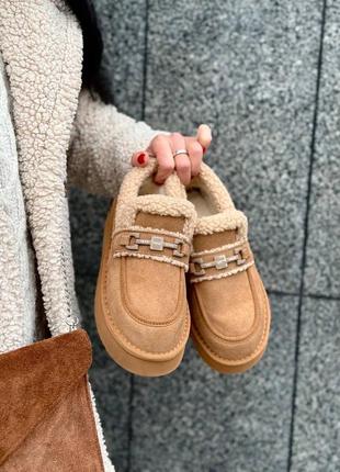 Лоферы зимние