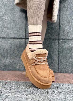 Лоферы зимние