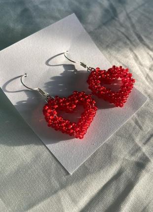 Серьги ручной работы из бисера
