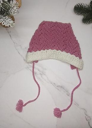 Шапочка чепчик для немовляти hand made