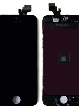 Дисплей (lcd) iphone 5s/ se + сенсор чёрный