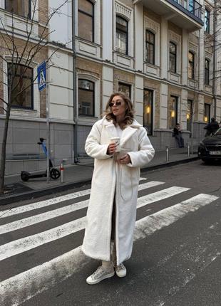 Зимова шубка барашек7 фото