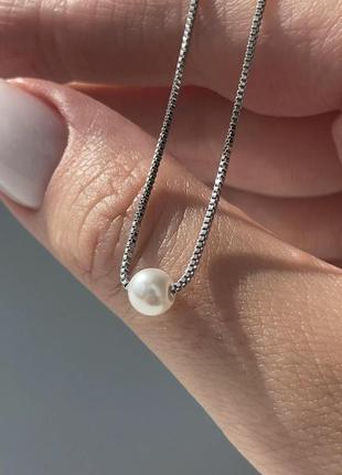 Подвеска с жемчужинкой родий xuping медицинский сплав