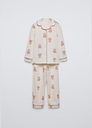Пижама с мишками zara