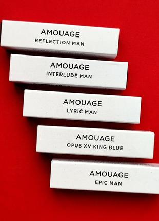 Amouage набор мужских пробников 5*2 ml (оригинал)3 фото