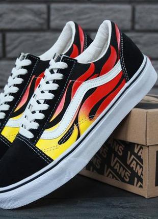 Vans old skool flame