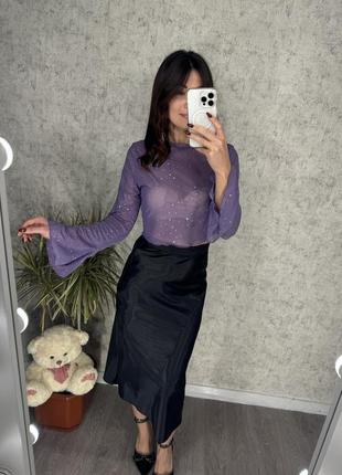 Сеточка гольф кофточка стразы новый год блестящий