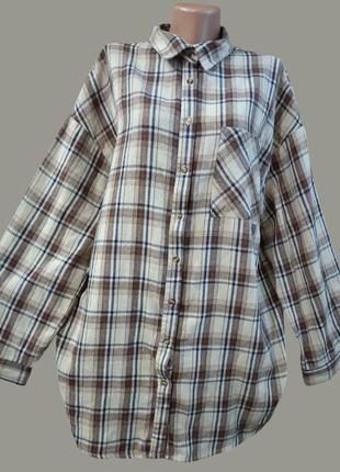 Теплая рубашка / туника батал.