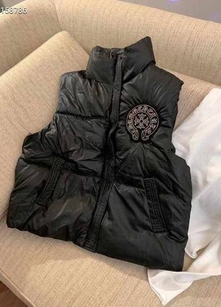 Жилетка брендовая люкс качество в стиле chrome hearts