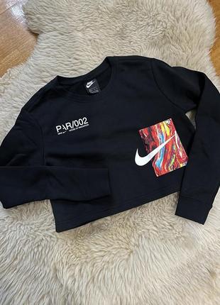 Укороченный свитшот от nike, размер хс
