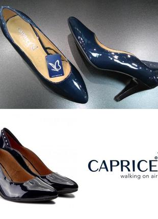 Комфортні туфлі з натуральної шкіри німецького бренду caprice