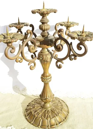 Неймовірної краси антикварний канделябр!