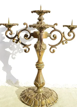 Неймовірної краси антикварний канделябр!