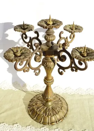 Неймовірної краси антикварний канделябр!
