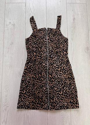 Платье на молнии леопардовый принт primark